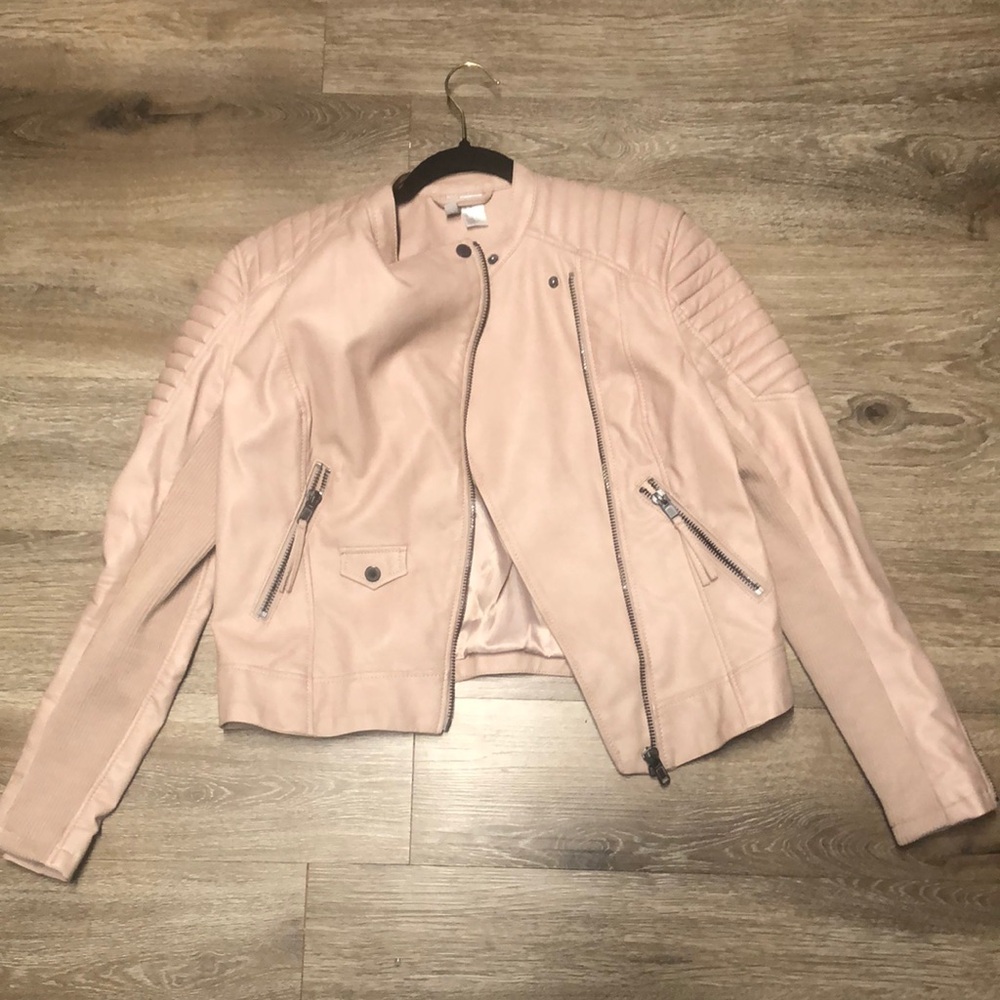H&M faux leather jack